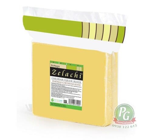 Phô mai Cheddar Cheese Bottega Zelachi nguyên khối 2kg