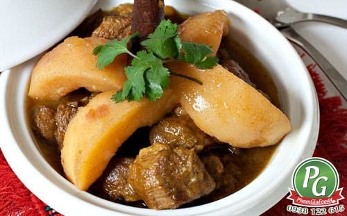 Đùi cừu hầm cực ngon như nhà hàng 1 Thit cuu ham khoai tay