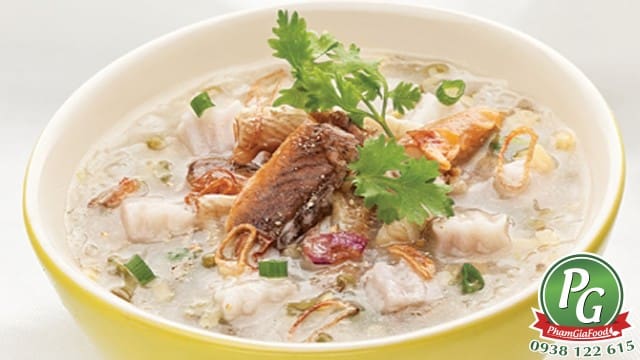 Phạm Gia Food hướng dẫn nấu cháo cá hồi cho bé 9 tháng tuổi siêu ngon 1 cach nau chao ca hoi 2