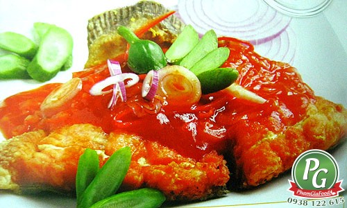 Phạm Gia Food mách bạn cách làm món cá hồi áp chảo sốt chua ngọt siêu ngon 1 ca hoi sot ca chua