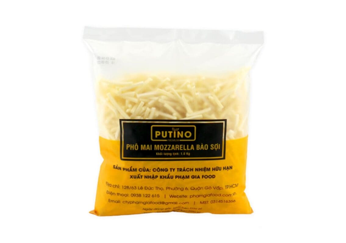 Phô mai Mozzarella bào sợi Putino