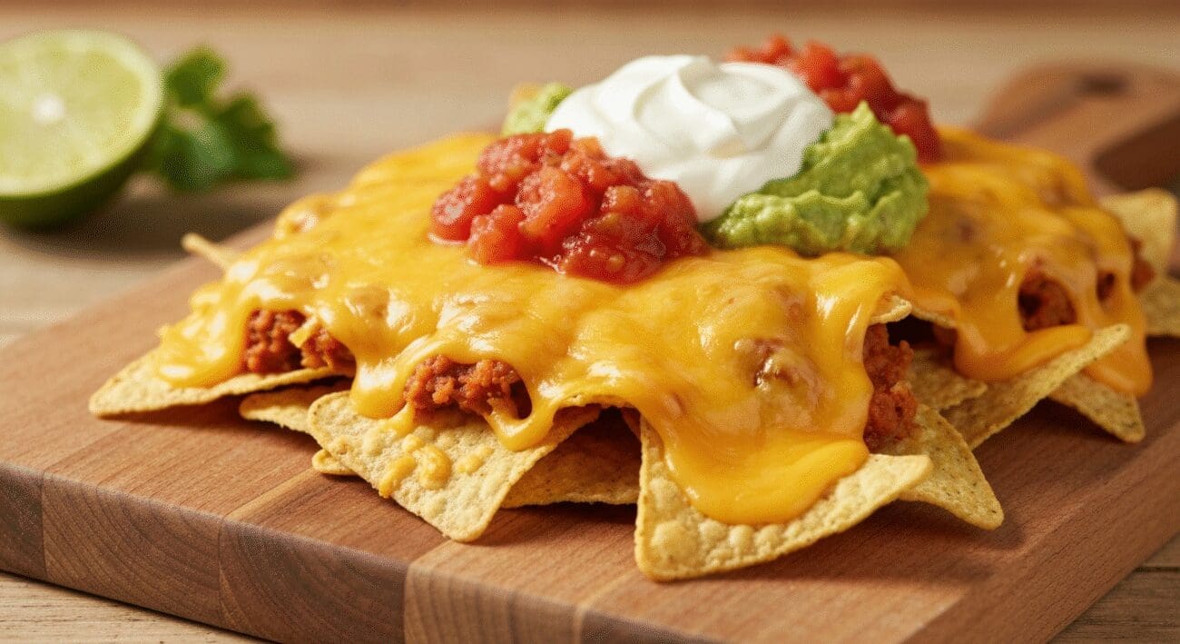 Hình ảnh cách làm nachos phô mai