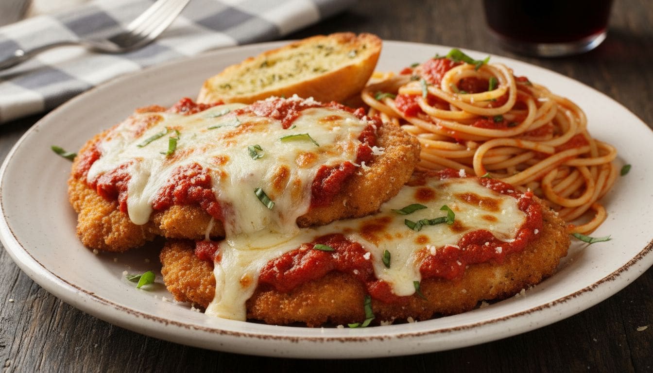 Công Thức Gà Parmigiana (Chicken Parm) - Món Ý Kinh Điển Với Mozzarella 1 Hình ảnh gà parmigiana