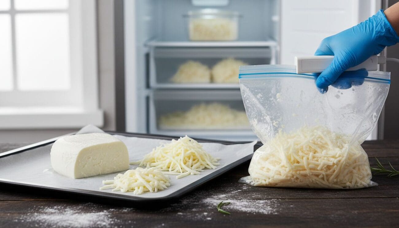 Hình ảnh cấp đông phô mai mozzarella
