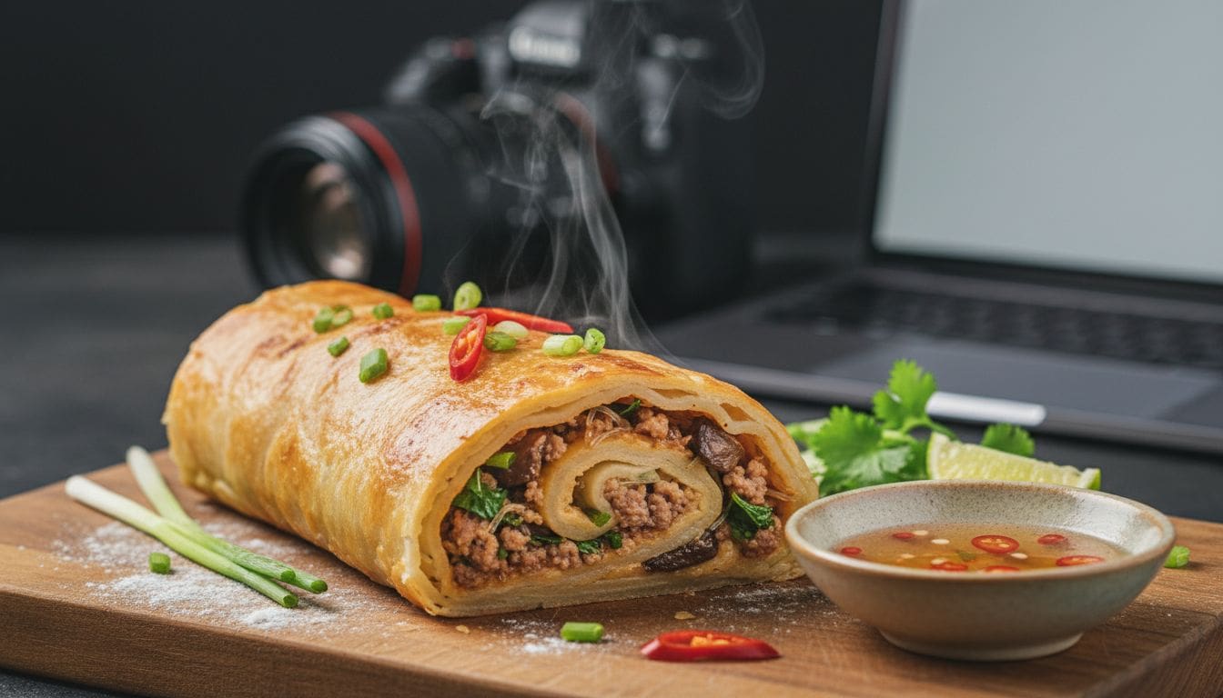 Hình ảnh bánh cuộn stromboli