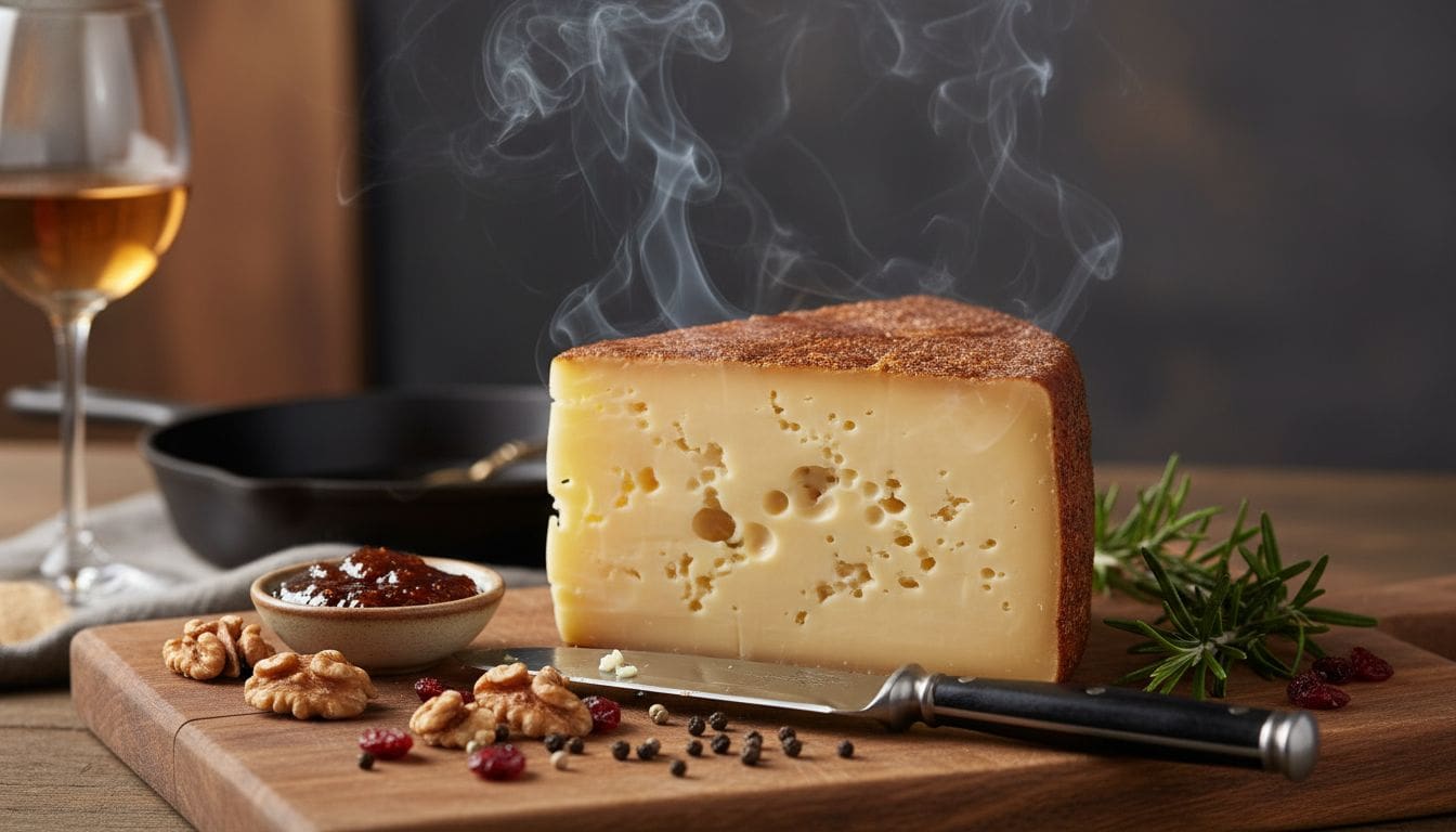 Hình ảnh phô mai gouda xông khói