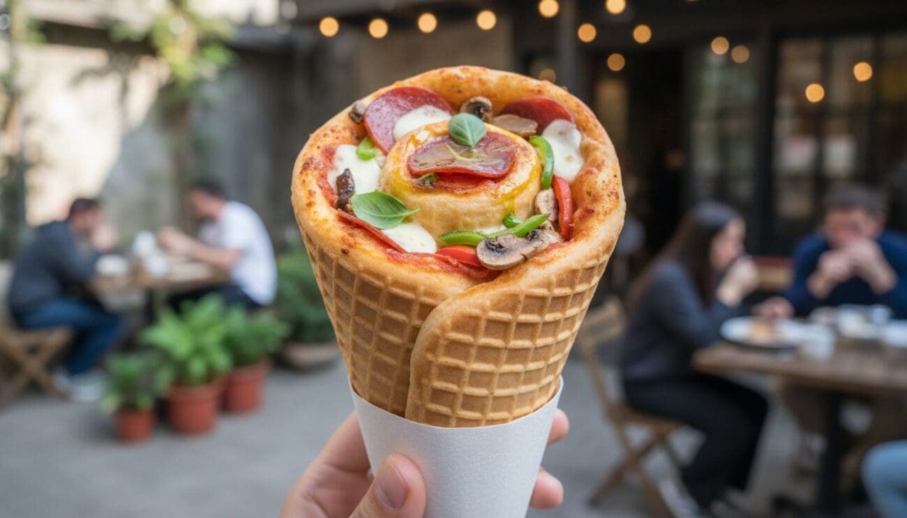 Hình ảnh pizza ốc quế