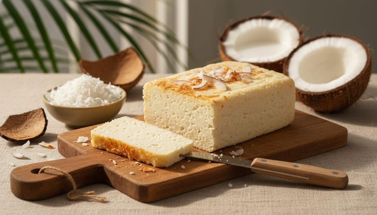 Hình ảnh phô mai dừa (Coconut Cheese)