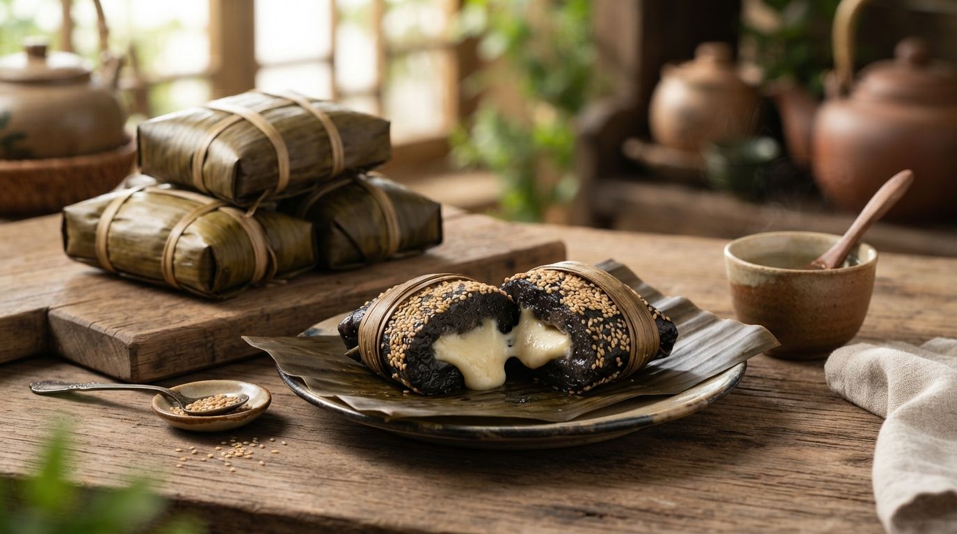 Bánh Gai Dẻo Thơm Nhân Phô Mai Dừa Hấp Lạ Miệng 1 Hình ảnh bánh gai nhân phô mai